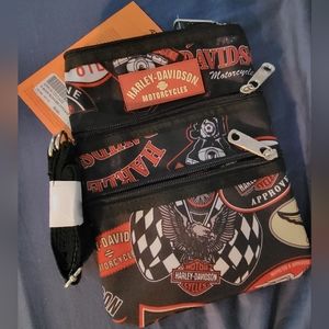 Harley-Davidson® Women's X-Body Crossbody Sling Purse, Vintage Print 99616-VIN